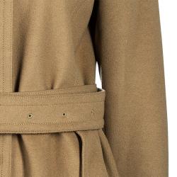 Pre Owned Burberry Beige Cashmere Tailored Coat M