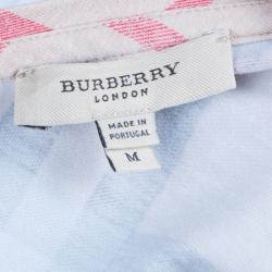 Pre Owned توب بربري تريكو أكمام طويلة نوفاتشيك بيج M