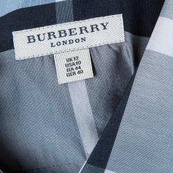 Pre Owned قميص بربري نوفاتشيك أكمام طويلة رصاصي M