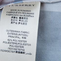 Pre Owned قميص بربري نوفاتشيك أكمام طويلة رصاصي M