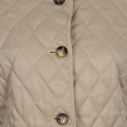 Pre Owned Burberry Beige Quilted Jacket M