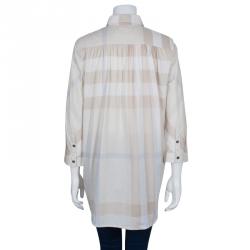 مملوكة مسبقًا توب تونيك بربري قطن بيج M