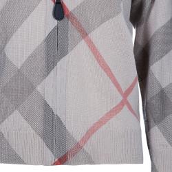 Pre Owned Burberry Brit Novacheck Zip Front Cardigan XL
