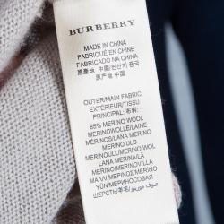 Pre Owned Burberry Brit Novacheck Zip Front Cardigan XL