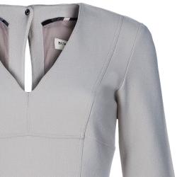 مملوكة مسبقًا فستان بربري بيج برقبة حرف V مقاس S