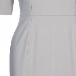 مملوكة مسبقًا فستان بربري بيج برقبة حرف V مقاس S