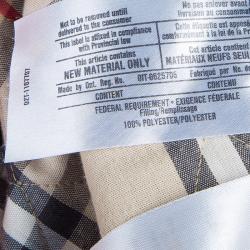 Pre Owned جاكيت بربري أخضر زيتوني مبطن بنمط ماسي S