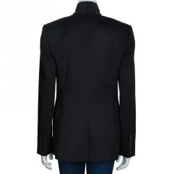 مملوكة مسبقًا جاكيت بليزر بربري برورسم أسود مفصل L