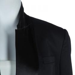 مملوكة مسبقًا جاكيت بليزر بربري برورسم أسود مفصل L