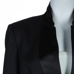 مملوكة مسبقًا جاكيت بليزر بربري برورسم أسود مفصل L