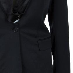 مملوكة مسبقًا جاكيت بليزر بربري برورسم أسود مفصل L