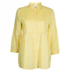 Pre Owned توب بربري بيبي دول قطن أصفر L