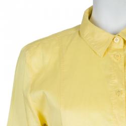 Pre Owned توب بربري بيبي دول قطن أصفر L