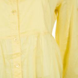 Pre Owned توب بربري بيبي دول قطن أصفر L