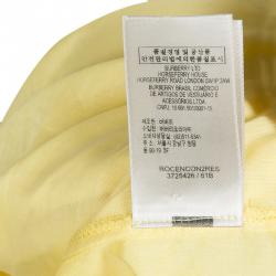 Pre Owned توب بربري بيبي دول قطن أصفر L