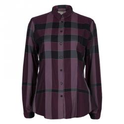 مملوكة مسبقًا Burberry Purple Novacheck Shirt M