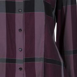 مملوكة مسبقًا Burberry Purple Novacheck Shirt M