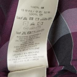 مملوكة مسبقًا Burberry Purple Novacheck Shirt M
