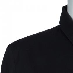 Pre Owned Burberry Black Long Sleeve Cotton Shirt M