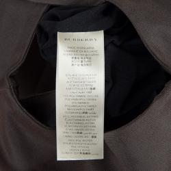 Pre Owned Burberry Olive Green Fitted Dress S