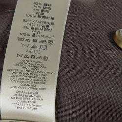 Pre Owned Burberry Olive Green Fitted Dress S
