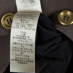 Pre Owned Burberry Olive Green Fitted Dress S