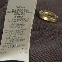 Pre Owned Burberry Olive Green Fitted Dress S