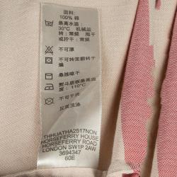 Pre Owned Burberry Beige Novacheck Long Sleeve Button Down Cotton Shirt S