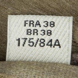 مملوكة مسبقًا Burberry Brown Checked Crinkled Silk Short Sleeve Sheer Blouse S