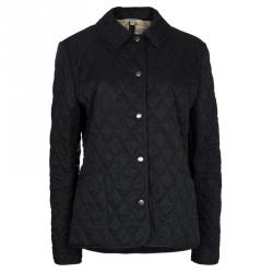 مملوكة مسبقًا Burberry Black Diamond Quilted Jacket M