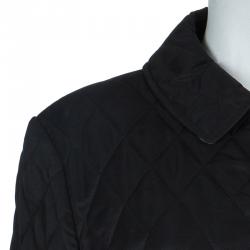 مملوكة مسبقًا Burberry Black Diamond Quilted Jacket M
