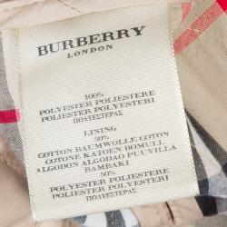 Pre Owned Burberry Beige Diamond Quilted Jacket S