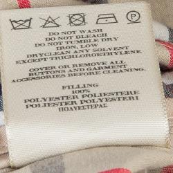 Pre Owned Burberry Beige Diamond Quilted Jacket S