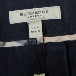 Pre Owned Burberry Navy Blue Trousers M/L