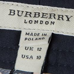 Pre Owned Burberry Navy Blue Trousers M/L