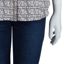 مملوكة مسبقًا Burberry Beige Monogram Print Cotton Long Sleeve Buttondown Shirt M  