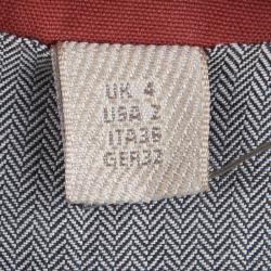 مملوكة مسبقًا Burberry Brit Red Cotton Double Breasted Jacket XS  