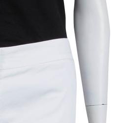 Pre Owned Burberry White Cotton Trousers M