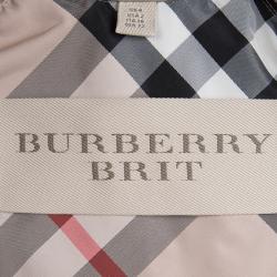 Pre Owned معطف بربري بريت بيج بصفين أزرار XS