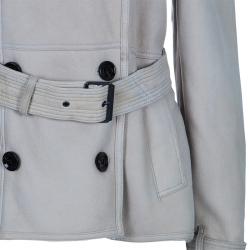 مملوكة مسبقًا Burberry Brit Beige Shearling Aviator Jacket M