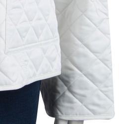 Pre Owned Burberry Brit White Diamond Quilted Jacket L