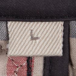 Pre Owned Burberry Brit Black Diamond Quilted Jacket L