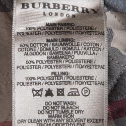 Pre Owned Burberry Brit Black Diamond Quilted Jacket L