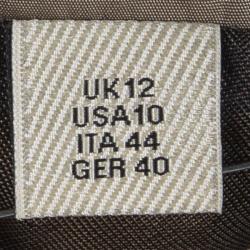 Pre Owned Burberry Khaki Belted Parka Jacket M