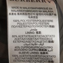 Pre Owned Burberry Khaki Belted Parka Jacket M