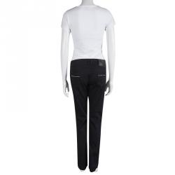 Pre Owned Burberry Black Straight Fit Trousers M