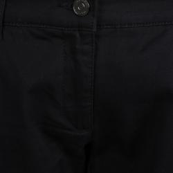 Pre Owned Burberry Black Straight Fit Trousers M