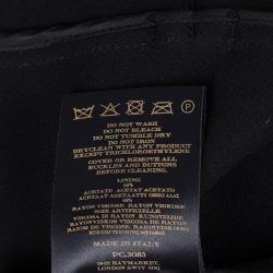 Pre Owned Burberry Prorsum Black Overcoat M