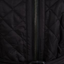 Pre Owned جاكيت بربري مبطن بحزام أسود L 