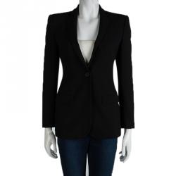 مملوكة مسبقً ا Burberry Black Notched Collar Tailored Blazer XS